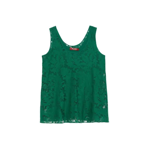 MaxMara Майка Женская Темно-Зеленая