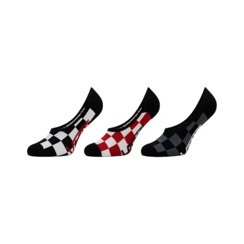 VANS 3 шт Черный+Красный+Белый Унисекс No Show Носки