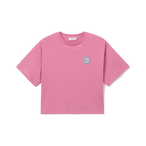 lacoste Summer Vitality Series Розово-красные Женские Футболки