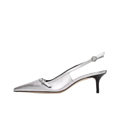 Aeyde Saba Узкий каблук Высокие каблуки 5 см Женские Серебристые