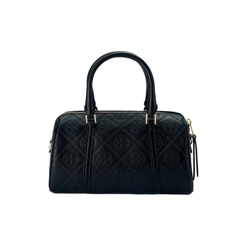 Tory Burch T Monogram Кожа Сумка через плечо Сумка Женская Черная