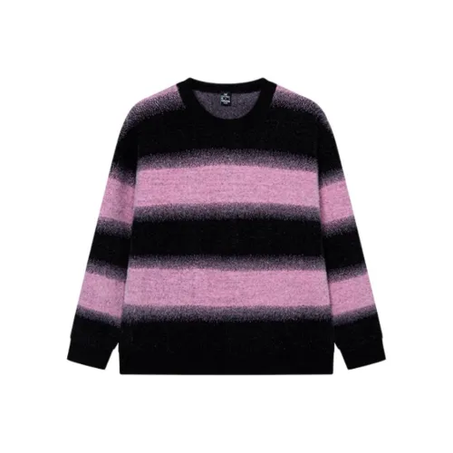 361° Свитер Женский Супер-Черный Светлый Снежно-Розовый