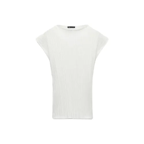 ZARA Белые Женские Футболки