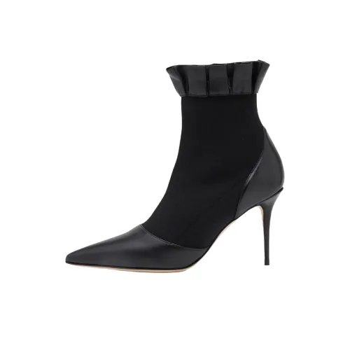 MANOLO BLAHNIK Nafar Ботильоны 9 см Женские Черные