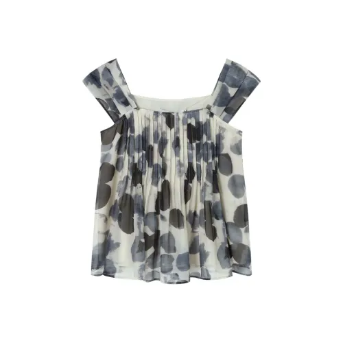 JESSYLINE Рубашка Женская Цветочная Кофейного Цвета