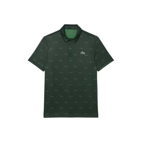 Мужская поло LACOSTE Collaboration темно-зеленый