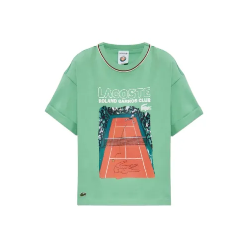 LACOSTE SS25 Рукав с оборванным плечом T-рубашка Женская