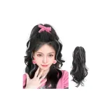 [Коричнево-черный Ombre Серый] Фонтаны Конский хвост