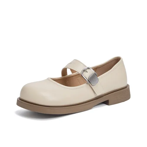 La Chapelle Туфли Мэри Джейн Бежевые Женские