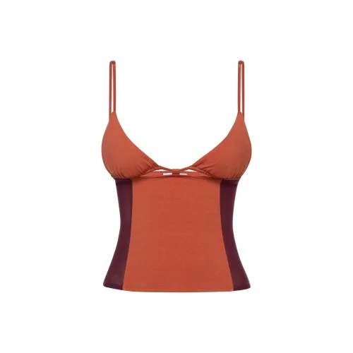 Miaou Ellie Топ Топ на бретелях Женский Темно-красный