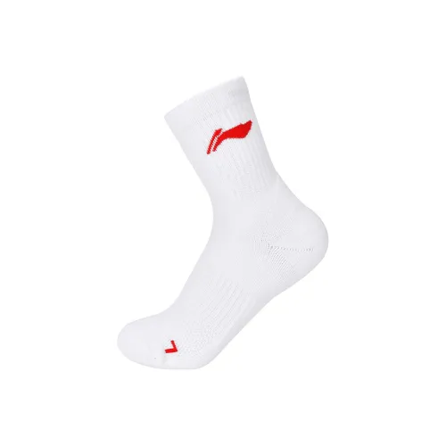 LINING Белый и красный Женские MID Носки до икры
