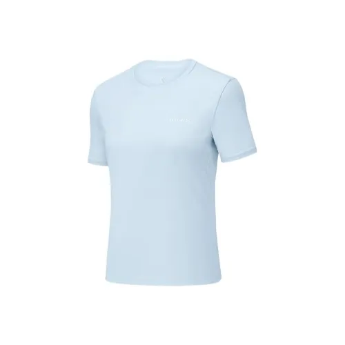 Skechers Обычный T Рубашка Женские Folk Синий 04H4