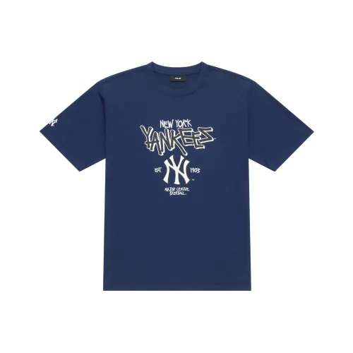 MLB Base Logo New York Yankees Basic Collection SS25 T-Shirt Unisex Темно-синий