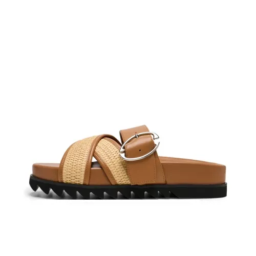 Lost In Echo Слипоны Женские Соломенное плетение Цвет