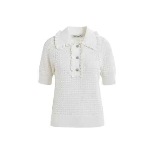 Essentiel Antwerp Экрю Женские Поло