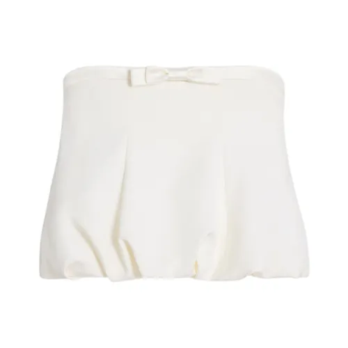 CELINE SS24 Без бретелек Топ Женский Мел Белый