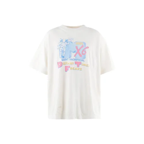 SAINT Mxxxxxx SEAN WOTHERSPOON Co Бренд Белый Унисекс T Рубашки