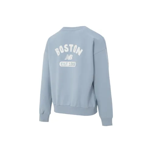 New Balance Светло-синий Женские Свитшоты