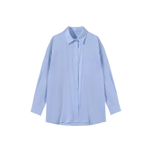 SCCREBEL OFFICIAL Рубашка Женская Небесно-Синий