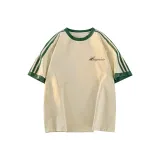 Абрикос и зеленый полосы