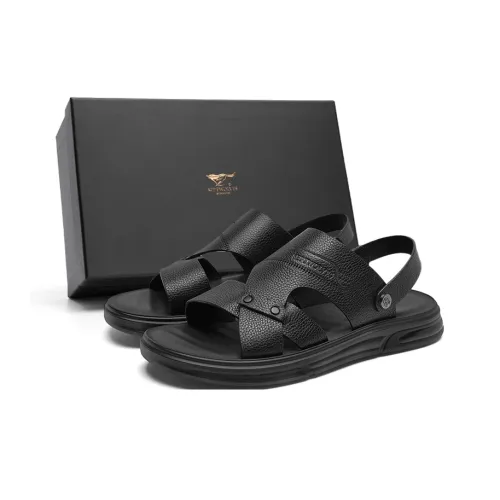 SEPTWOLVES Пляжные сандалии Мужские Черные
