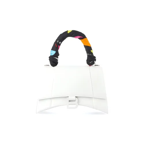 Balenciaga HOURGLASS Коровья кожа Сумка Hourglass Сумка на одно плечо Сумка через плечо Маленькая Женская Белая