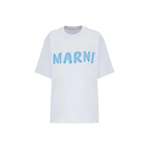 MARNI T Рубашка Женская Светло-Синяя