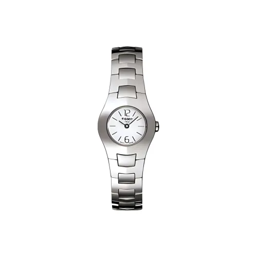 TISSOT T LADY Series Кварцевый механизм Женские часы 23 мм Серебристый циферблат Корпус из нержавеющей стали Ремешок из нержавеющей стали