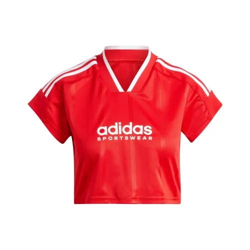 Adidas Светло-алый/Белый Женские Футболки