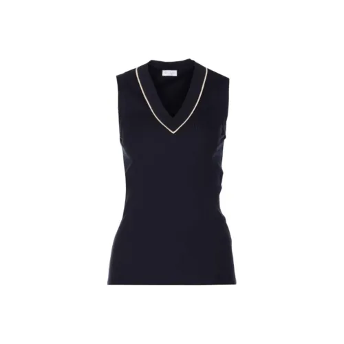 Brunello Cucinelli Темно-синие Женские Рубашки T
