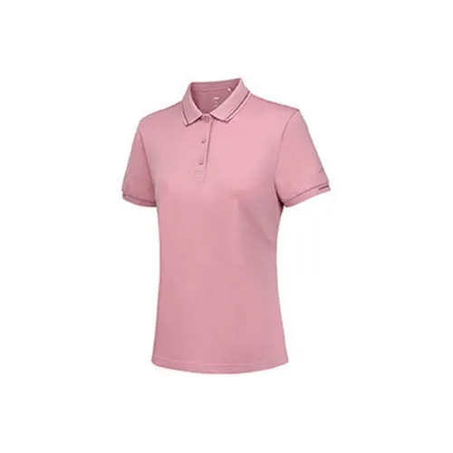 LINING Поло Женское Светло-Розовое Красное
