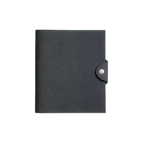 HERMES Ulysse Коровья кожа Togo Защитный чехол Маленький Женский Серый