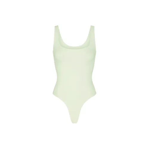 SKIMS Essential Scoop Шея BODYSUIT Комбинезон Женские Фисташковый Pistachios
