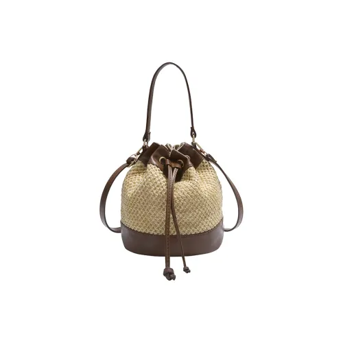 Homeboisportclub Плетеная сумка из соломы стандартная женская хаки белый