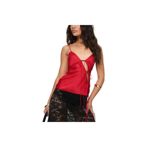 PRINCESS POLLY Mariah CAMI Топ на бретелях Женский Красный Красный