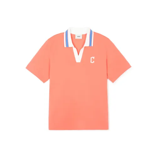 Mlb Base Logo Cleveland Guardians Поло Женские Коралловый