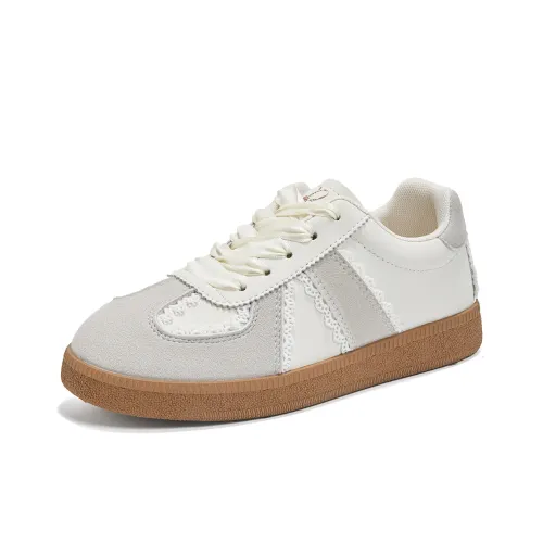 La Chapelle Slip-resistant Abrasion-resistant Rebound-resistant Low-top Casual Shoes Women's Beige Gray Ла Шапель Противоскользящий Устойчивый к истиранию Отскок-устойчивый Низкий верх Повседневная обувь Женская Бежевый Серый