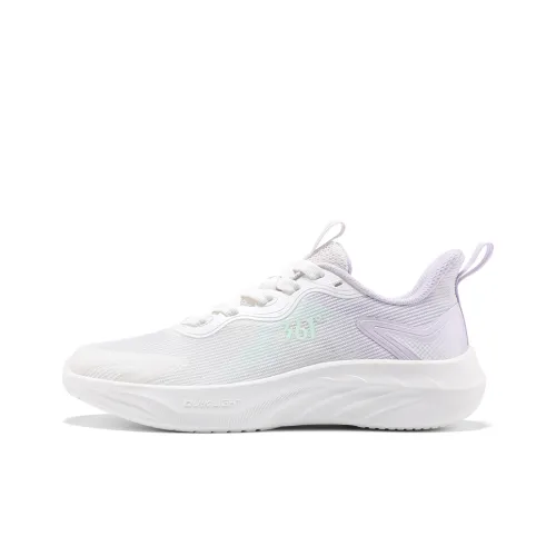 361° Износостойкий Дышащий Низкий Топ Повседневные Беговые кроссовки Женские Белый Фиолетовый