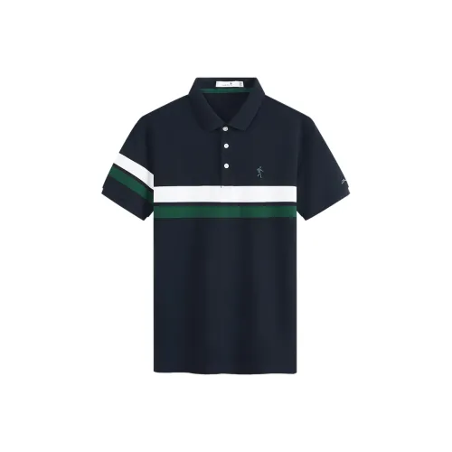 Поло Dance with Wolves Мужское Темно-синий