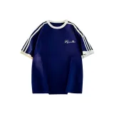 Темно-синий и белые полосы