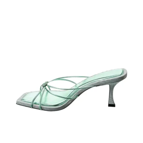 Jimmy Choo Indiya Быстросохнущие Слипоны Женские Зеленые