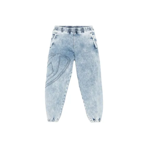 DIESEL Вязаные спортивные брюки унисекс индиго