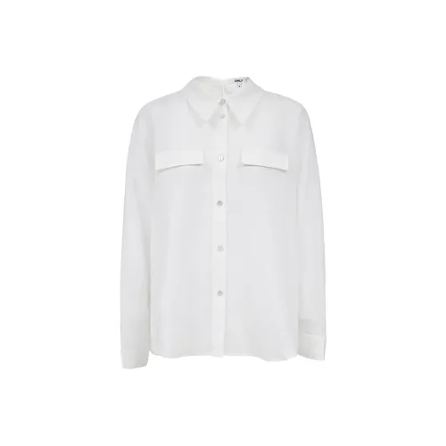 ONLY Рубашка Женская S12 Ярко-Кремовый Белый