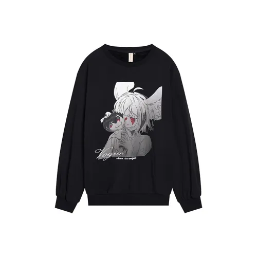 Ice cream and whale Демон Свитшот Женские Свитшоты