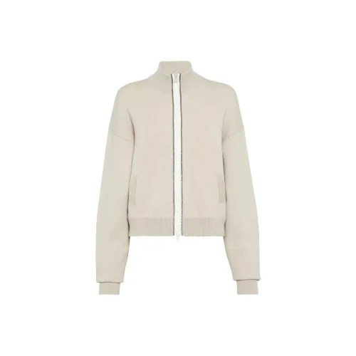 BRUNELLO CUCINELLI Кашемир Свитер Женский Светлый Бежевый