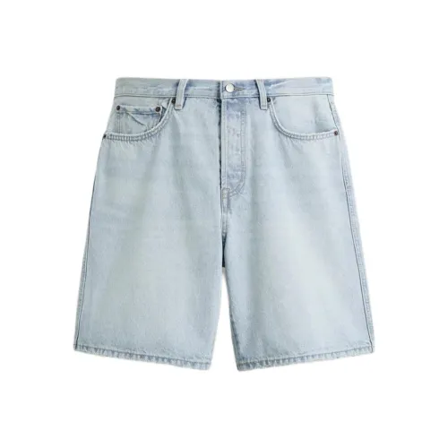 ZARA Джинсовые шорты Мужские Светло-синие