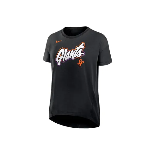 nike x MLB Dri Fit Стандартная T-рубашка Женская Черная