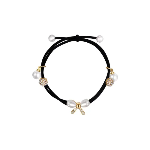 Cercoo Сплав, Faux Pearl Резинки-спирали для волос FqH472 Белый Женские