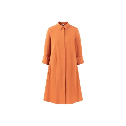 JZ. ANNAKRO Оранжево-желтые Женские Рубашки