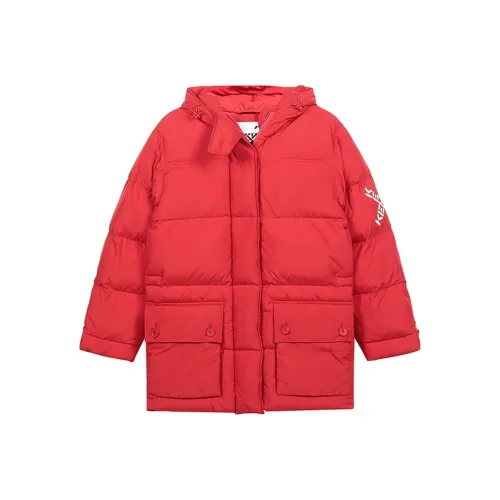 KENZO Красный китайский Женские пуховики